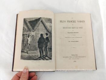 Ancien livre édité en 1876 par la Société des Livres Religieux comprenant  sur 123 pages 
