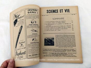 Voici 7 revues de Sciences et Vie correspondant au mois de janvier, avril, juin, juillet, aout et octobre 1946 et avril 1947, pour savoir tout ce qui s'est passé dans le monde ces mois là, en cette période d'après guerre. Très instructif.