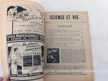 Voici 7 revues de Sciences et Vie correspondant au mois de janvier, avril, juin, juillet, aout et octobre 1946 et avril 1947, pour savoir tout ce qui s'est passé dans le monde ces mois là, en cette période d'après guerre. Très instructif.