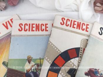 Voici 7 revues de Sciences et Vie correspondant au mois de janvier, avril, juin, juillet, aout et octobre 1946 et avril 1947, pour savoir tout ce qui s'est passé dans le monde ces mois là, en cette période d'après guerre. Très instructif.