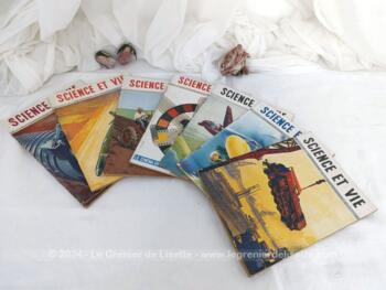 Voici 7 revues de Sciences et Vie correspondant au mois de janvier, avril, juin, juillet, aout et octobre 1946 et avril 1947, pour savoir tout ce qui s'est passé dans le monde ces mois là, en cette période d'après guerre. Très instructif.