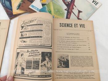 Voici 7 revues de Sciences et Vie correspondant au mois de janvier, avril, juin, juillet, aout et octobre 1946 et avril 1947, pour savoir tout ce qui s'est passé dans le monde ces mois là, en cette période d'après guerre. Très instructif.