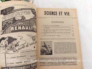 Voici 7 revues de Sciences et Vie correspondant au mois de janvier, avril, juin, juillet, aout et octobre 1946 et avril 1947, pour savoir tout ce qui s'est passé dans le monde ces mois là, en cette période d'après guerre. Très instructif.