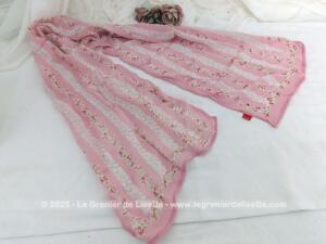 Echarpe vintage crêpe shabby marque Jackpot