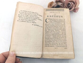 Datant de 1757, voici le livre dont une partie du titre est 