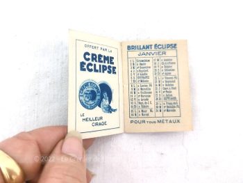 Ancien et très mini almanach carnet de notes, daté  de 1934  de 16 pages.  Cadeau publicitaire de la 