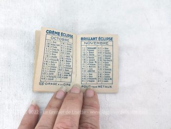 Ancien et très mini almanach carnet de notes, daté  de 1934  de 16 pages.  Cadeau publicitaire de la 