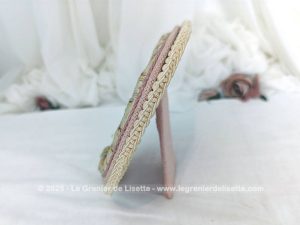 Cadre tissus shabby photo mariée vintage