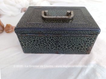 Caisse coffre portable vintage ABA avec clé – Image 5
