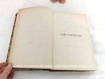Vieux de plus 146 ans, voici le livre daté de 1879  au titre de 