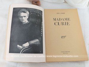 Livre « Madame Curie » par Eve Curie de 1948