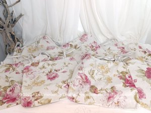 Assortiment 8 galettes de chaises tissus shabby