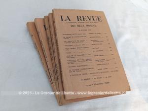 Lot de 5 revues bimensuelles « La Revue des Deux Mondes » de 1949