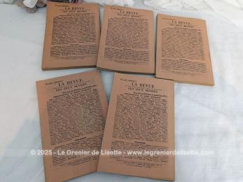 Voici un lot de 5 revues bimensuelles 