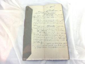 Acte notarié Vente du 22 Février 1888
