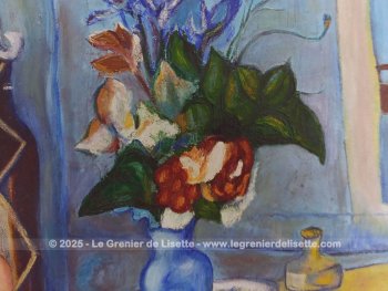Signée et datée de 1982, voici une très belle copie peinte à l'huile,  du célèbre tableau 