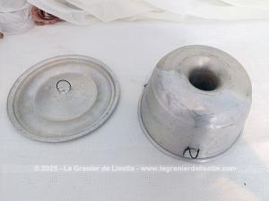 Ancien moule bain-marie vapeur aluminium années 50/60