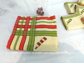 Belle nappe monogrammes brodés JD et ses 8 serviettes – Image 8