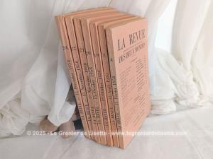 Lot de 7 revues bimensuelles « La Revue des Deux Mondes » de 1958