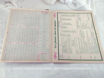 Almanach des PTT en carton souple pour l' année 1987 avec ses 8 feuillets complémentaires.
