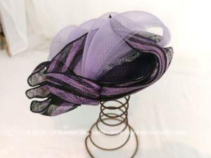 RESERVE – Original bibi noeuds et volutes mauve et parme