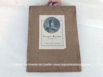 Voici un ancien catalogue d'Estampes Anciennes des Ecoles Anglaise et Française lors d'une Vente aux Enchères à l'Hôtel Drouot du jeudi 2 avril 1925 sur 22 pages d'énumération et 10 pages de reproduction, avec annotations au crayon.
