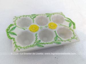 Présentoir vintage 6 oeufs céramique estampillée