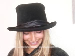 Chapeau amazone ruban et noeud satin made in UK
