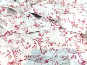 Coupon grande couette ramures et oiseaux rouges