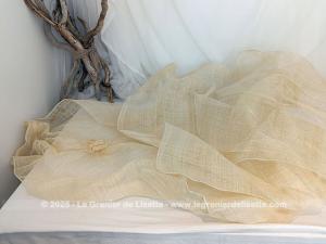 Trio coupons sisal fin couleur champagne