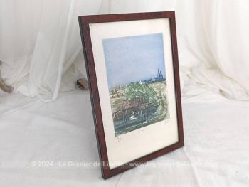 Voici une belle lithographie originale signée et numérotée 59/350  portant le nom de 