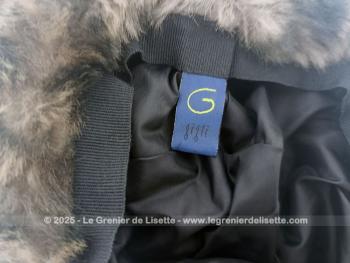 Voici un beau chapeau vintage en fausse fourrure léopard au large rebord de la célèbre marque  du désigner Roméo Gigli. Superbe ! 