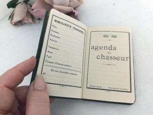 Ancien petit agenda « du Chasseur » 1935-1936