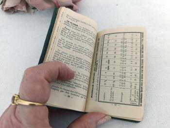 Ancien petit agenda de poche de 1933.Voici un ancien petit Agenda du Chasseur de juillet 1935 à juin 1936 et tout  ce qu'il faut pour les chasseurs.