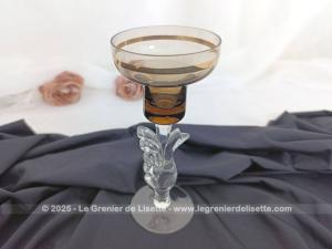 Bougeoir vintage cristallerie Russe