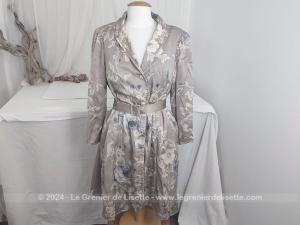 Elégante veste intérieur vintage soie luxe fait main Tissus Valentino