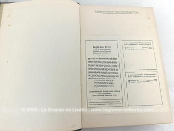 Voici deux beaux et grands livres anciens de collection avec ces deux tomes de dictionnaires de 1909 avec un tome français/allemand et un tome allemand/français. Une couverture à peine usée, mais que de charme dans ces deux livres centenaires.