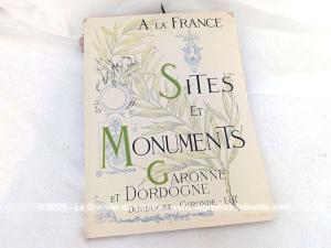 Livre « Sites et Monuments Garonne et Dordogne » de 1904