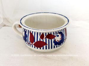 Ancien pot de chambre Digoin Sarreguemines modèle Sylvie