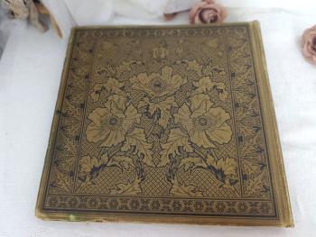 Ancien album vide du début des années 1900 de 42 feuilles avec emplacements pour mettre les cartes de différentes facons. Superbe couverture Art Nouveau au décor floral très ornementé. Que de charme!