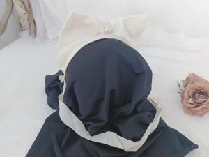 Ancien béguin à cornette pour bébé années 40/50