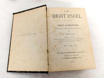 Voici un imposant ancien livre/manuel de Traité Eléméntaire rédigé au point de vue pratique sur 