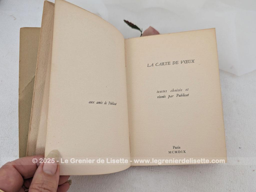Voici un petit livret vintage