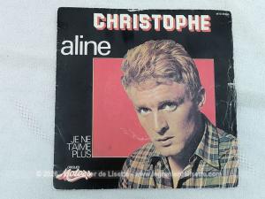 Disque 45T Christophe « Aline » années 70
