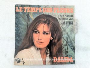 Disque 45T Dalida « Le temps des fleurs » années 60