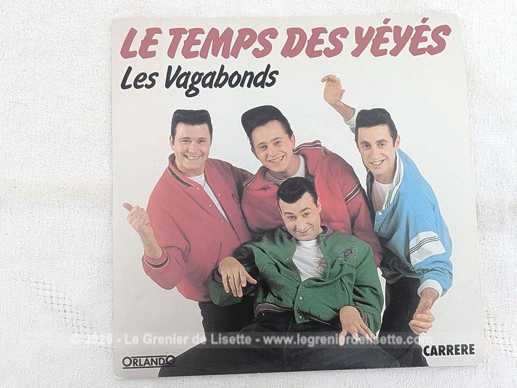Voici un disque 45T du groupe Les Vagabonds avec le titre de