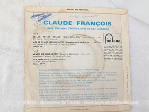 Disque 45T Claude François Belle Belle Belle