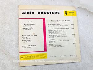 Disque 45T Alain Barrière « La Marie Joconde » années 60