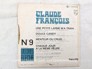 Disque 45T Claude François « Chaque jour à la même heure »