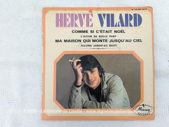 Voici un disque 45T de Hervé Vilard  des années 60 avec 4 titres, dont le plus célèbre est 